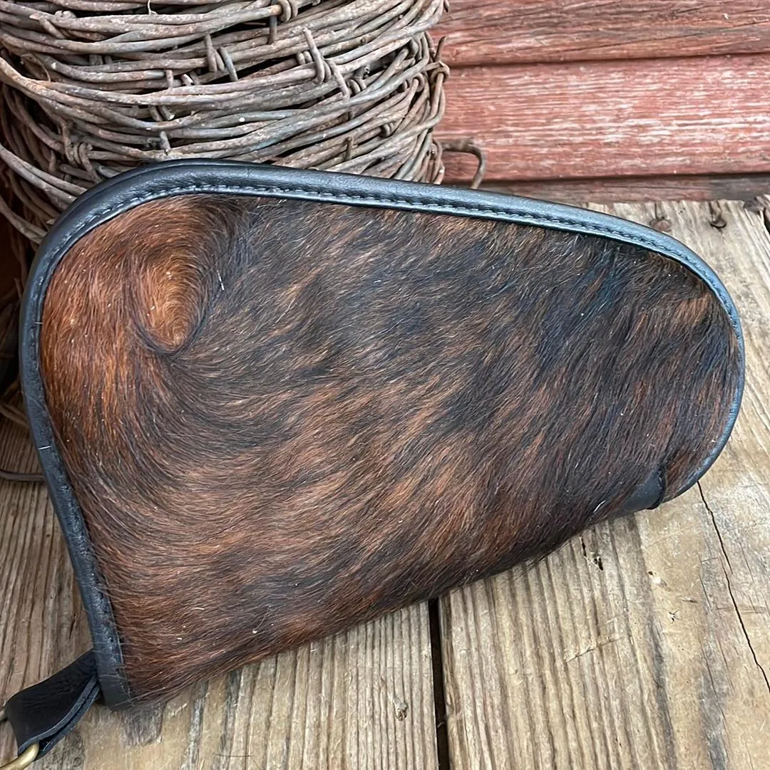 053 Small Pistol Case - Red Brindle w/
