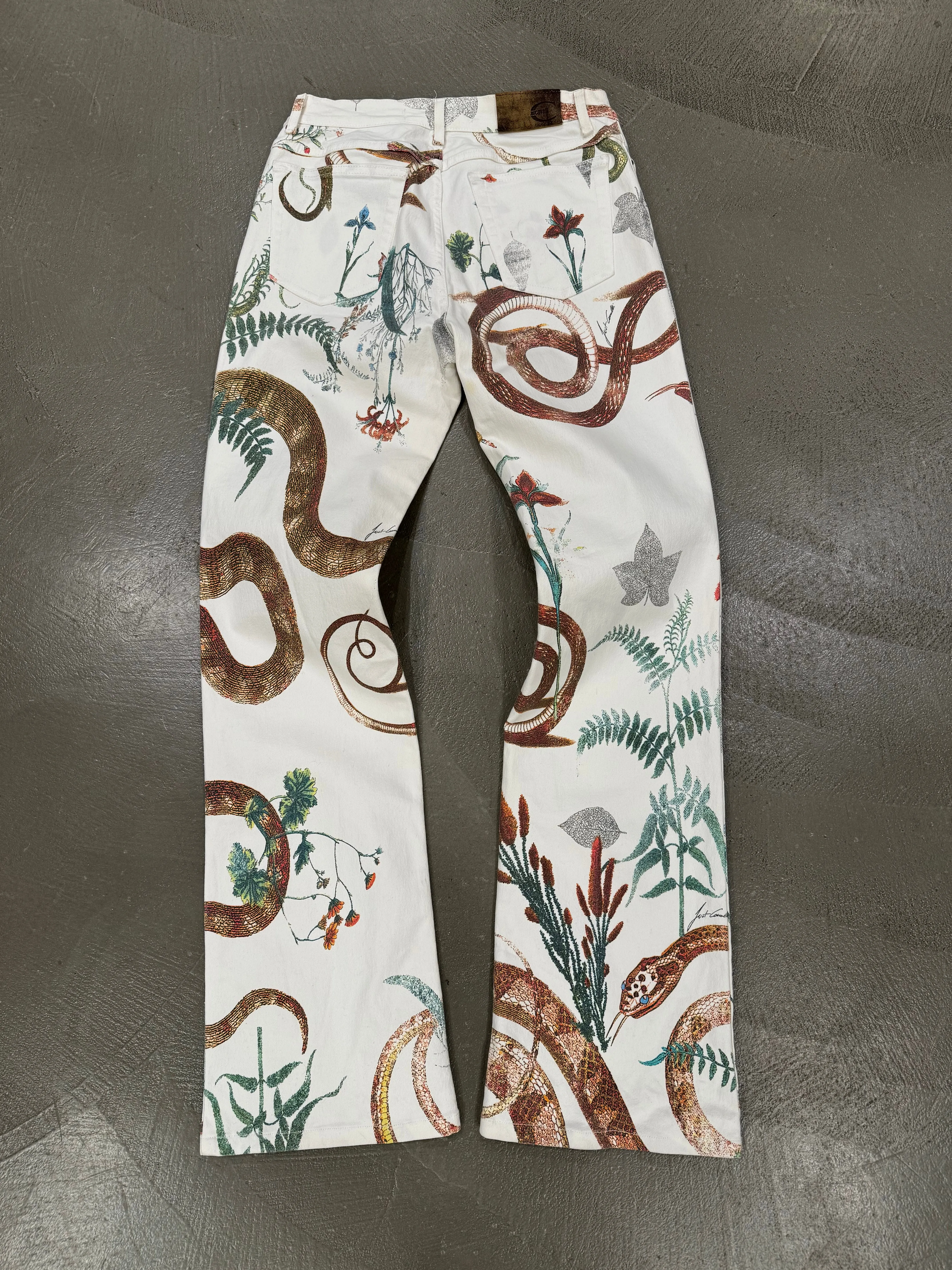 2003 Cavalli snakes jeans