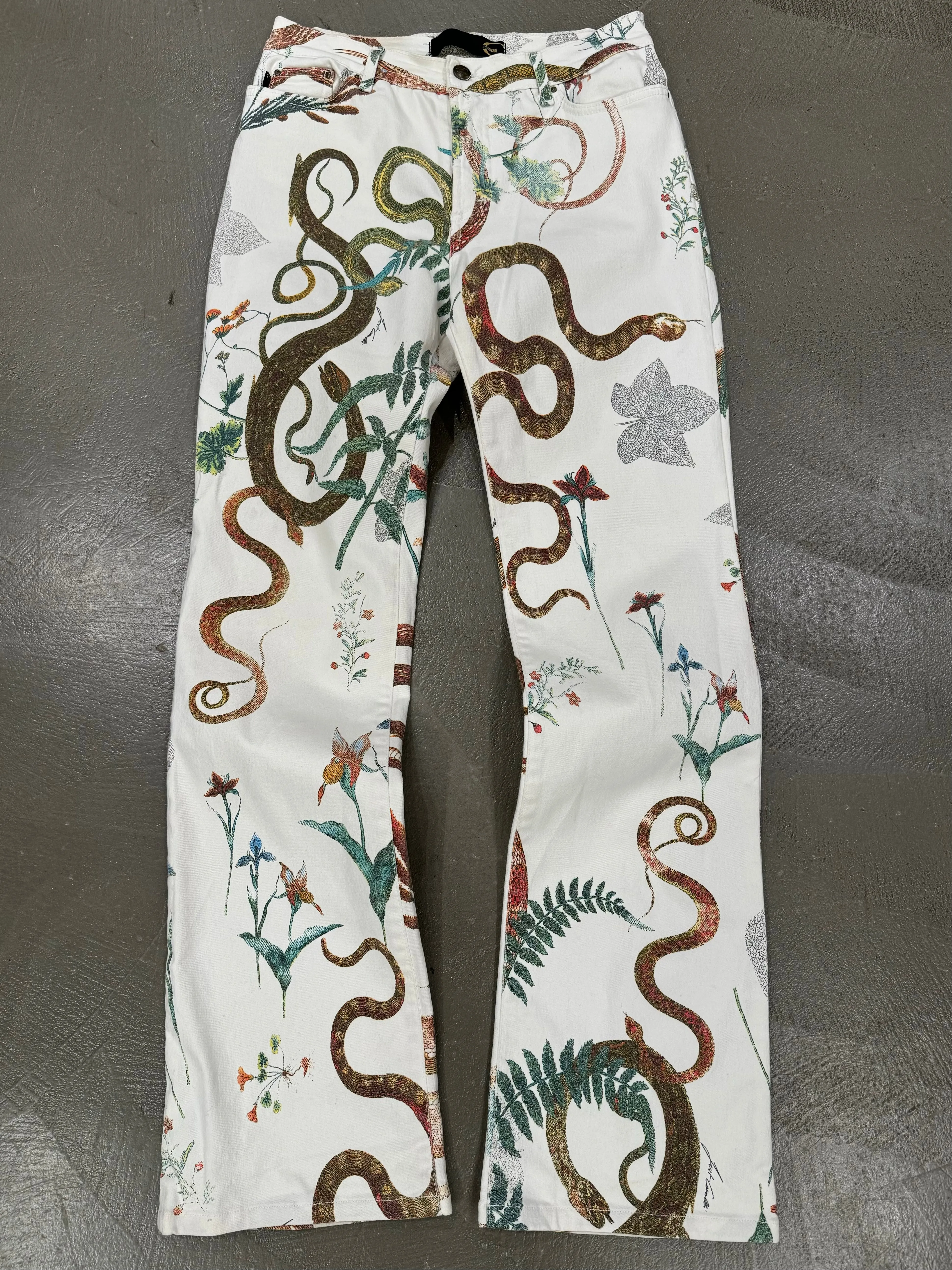 2003 Cavalli snakes jeans