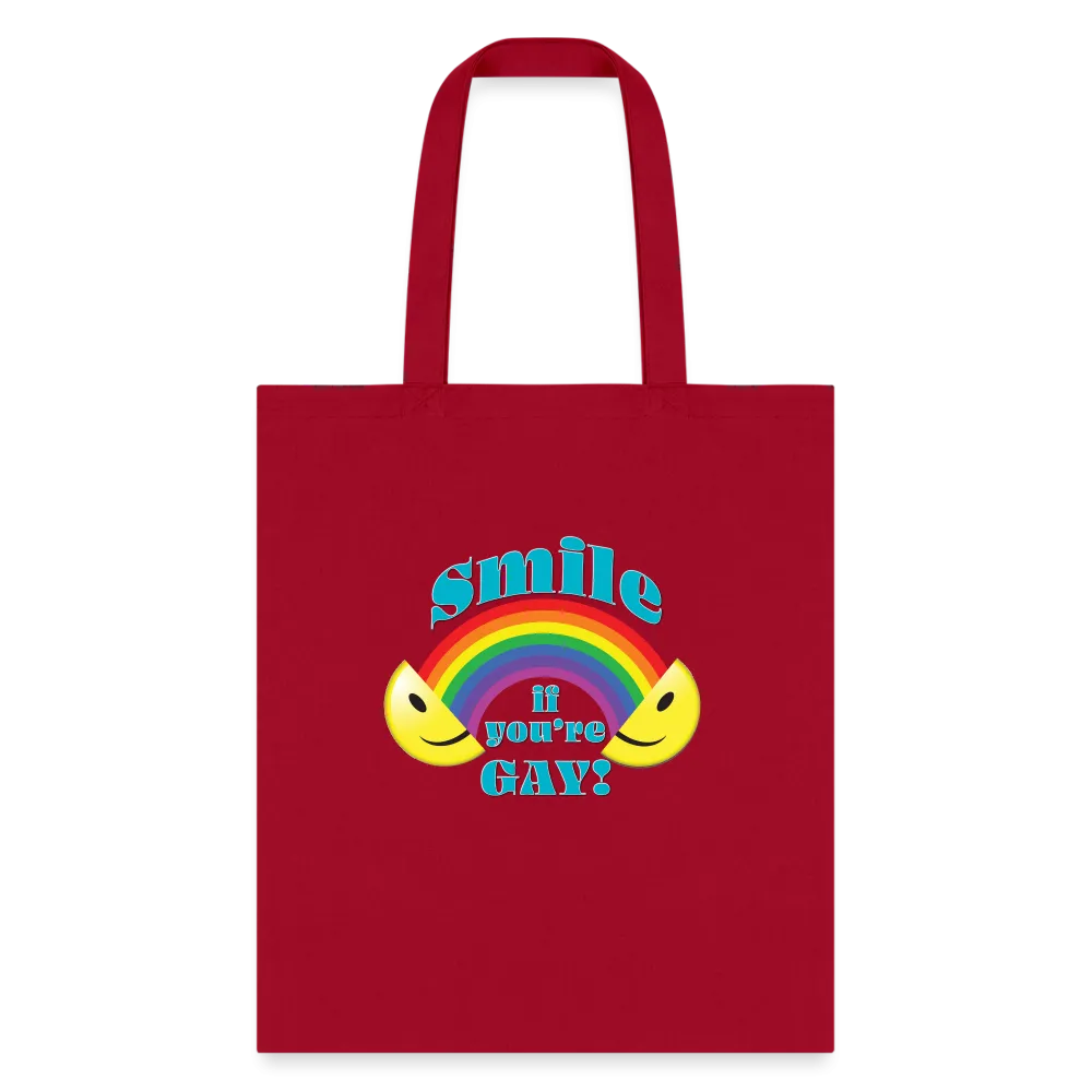 2024 Rainbow Party *SMILE IF YOU'RE GAY* TOTE BAG