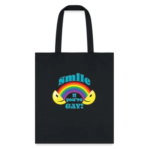 2024 Rainbow Party *SMILE IF YOU'RE GAY* TOTE BAG