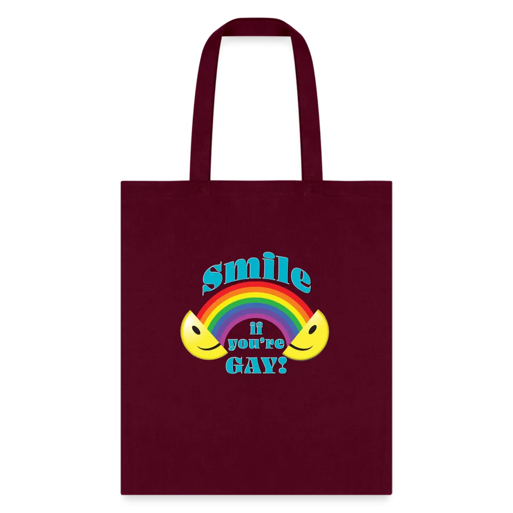 2024 Rainbow Party *SMILE IF YOU'RE GAY* TOTE BAG