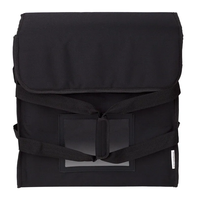 3 Box Pizza Bag (black with reflector tape)