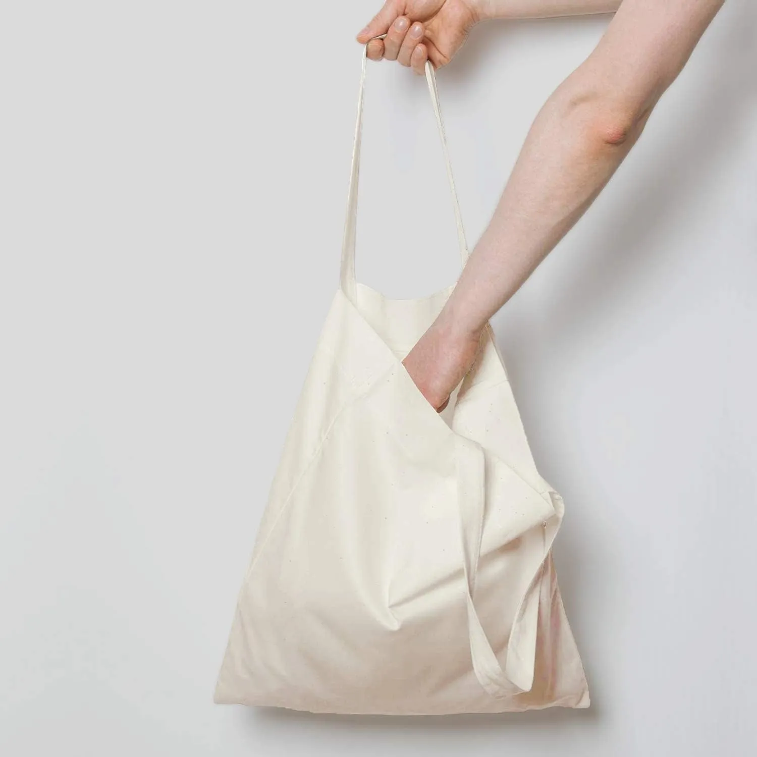 5 | 15 | 25 | 50 Pack 15'' X 16'' Natural Cotton Tote Bags, Lightweight Blank Bulk Cloth Bags with 1Pc of PTFE Teflon Sheet (5-Pack)
