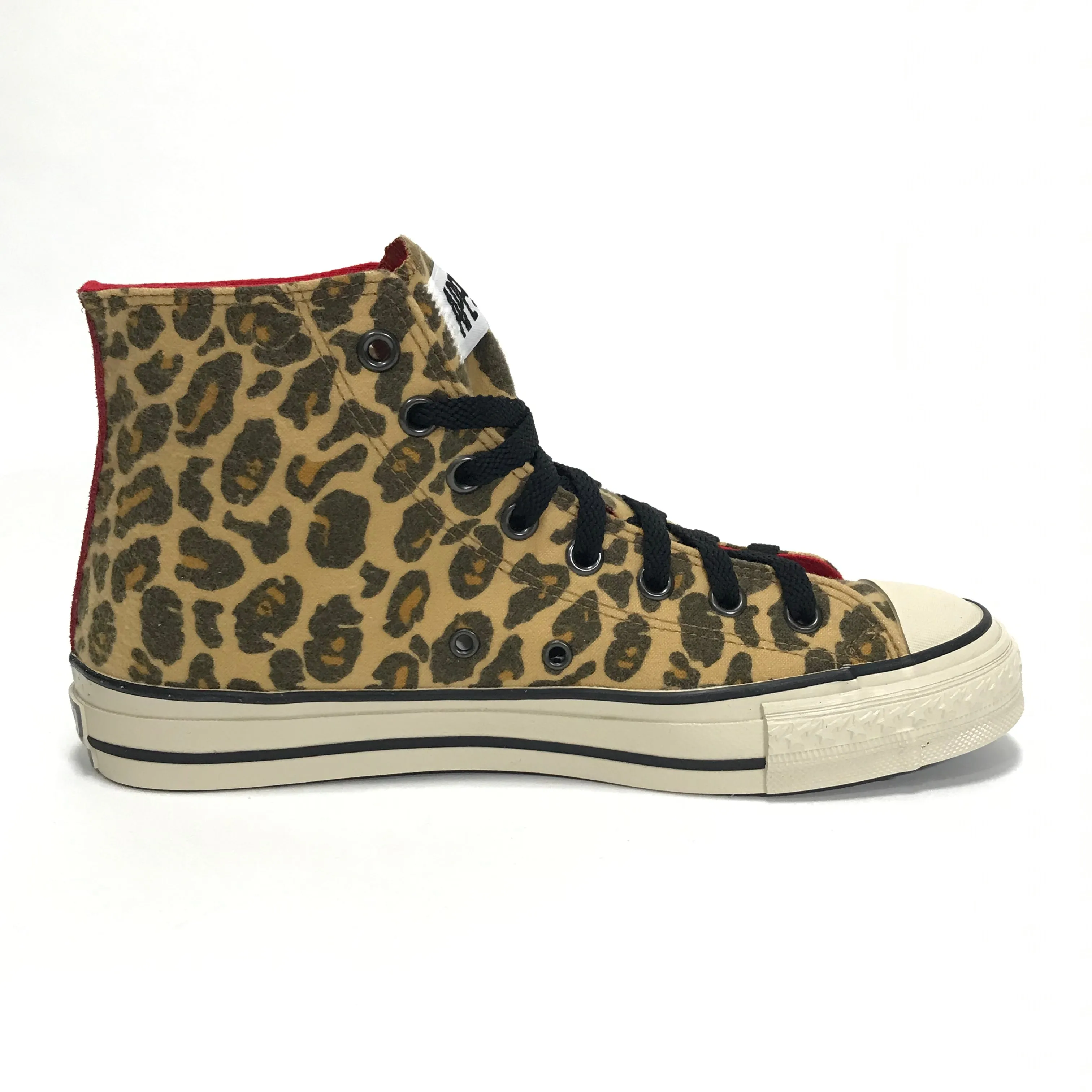 [8] DS! A Bathing Ape Bape Sta Hi 'Chuck Taylor' Leopard