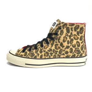 [8] DS! A Bathing Ape Bape Sta Hi 'Chuck Taylor' Leopard