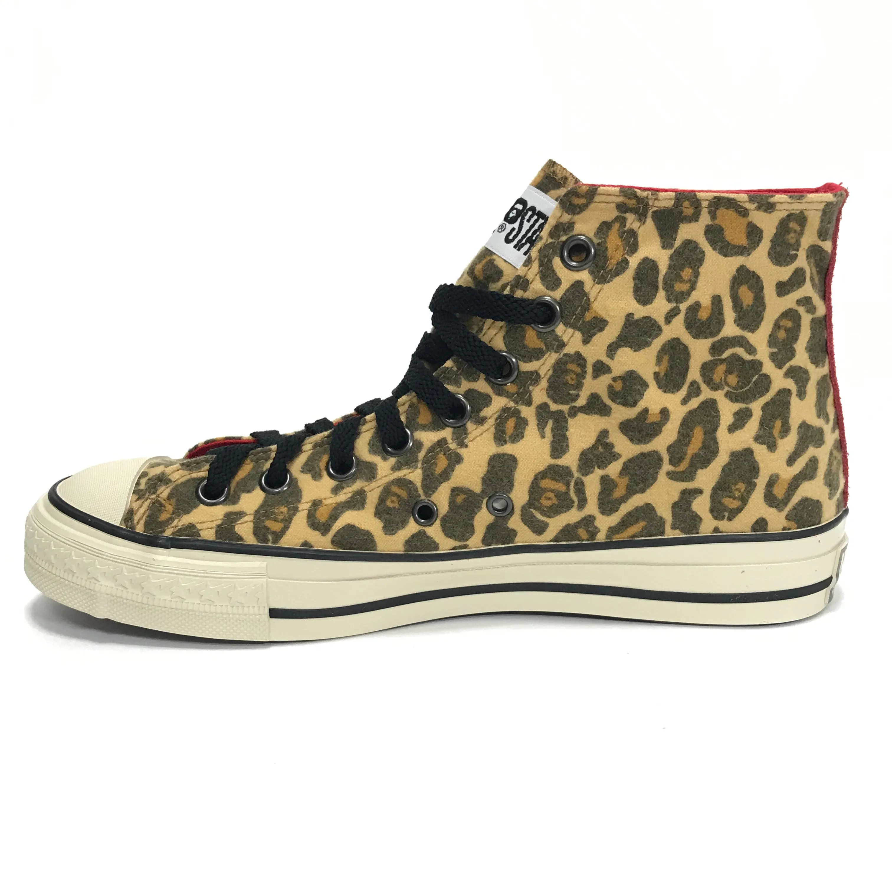 [8] DS! A Bathing Ape Bape Sta Hi 'Chuck Taylor' Leopard