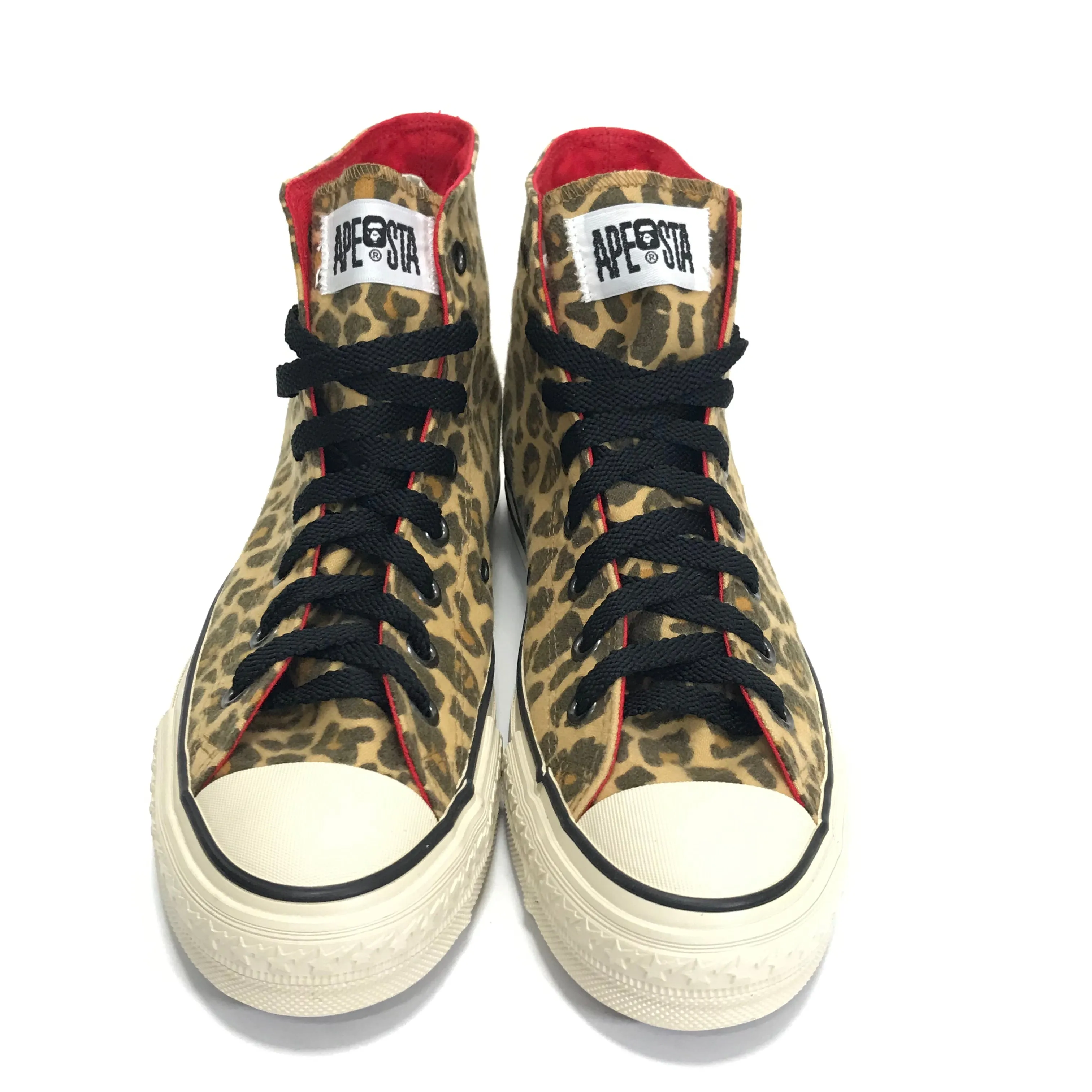 [8] DS! A Bathing Ape Bape Sta Hi 'Chuck Taylor' Leopard