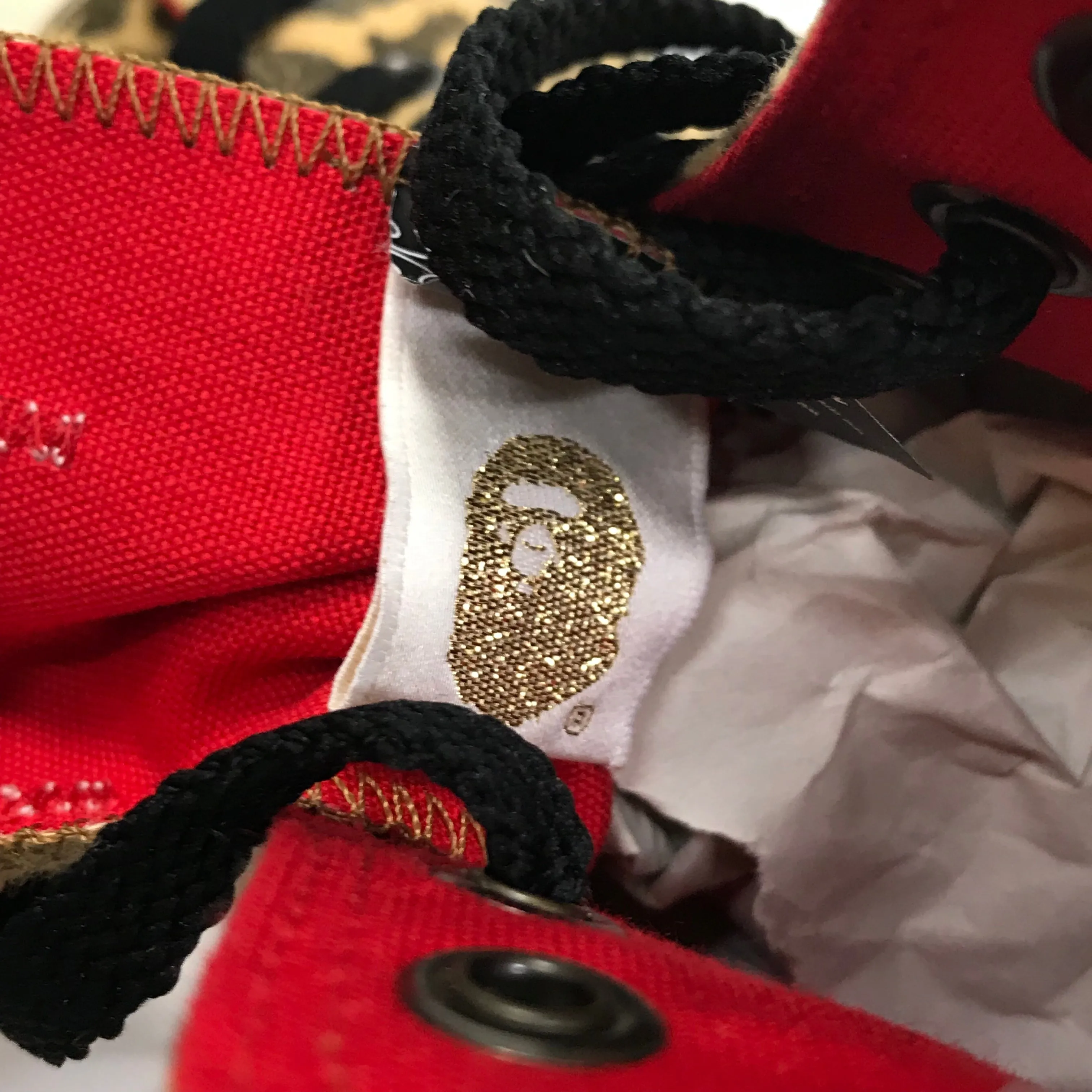 [8] DS! A Bathing Ape Bape Sta Hi 'Chuck Taylor' Leopard