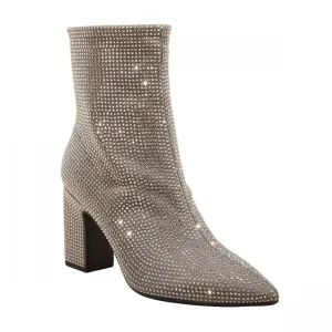 A New Day Womens Cassidy Rhinestone Ankle Boots 91636630 Silver Gray 9.5M