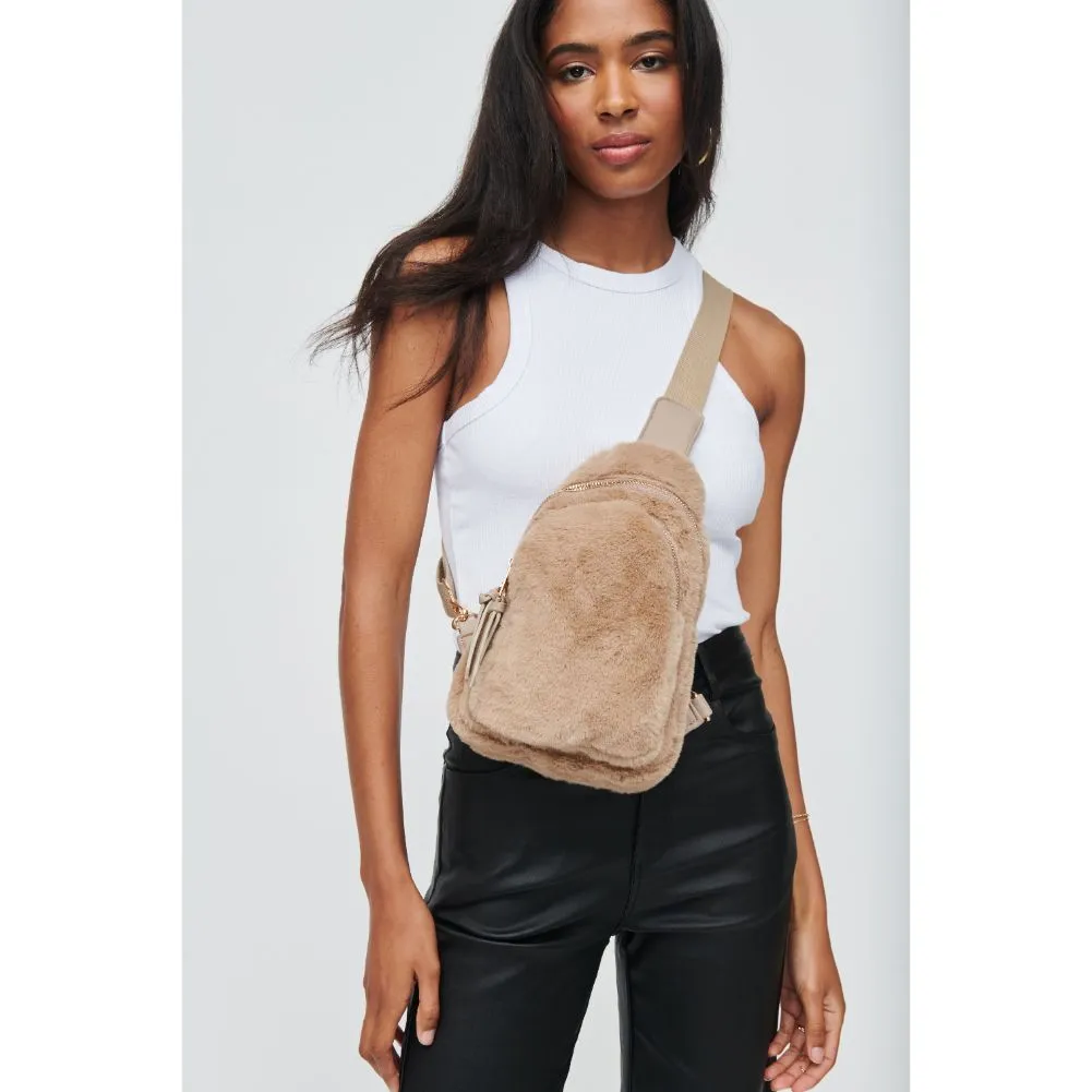 Ace Faux Fur Sling Backpack