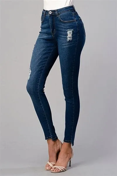 American Blue Distressed Skinny Denim Jeans - Pack of 12