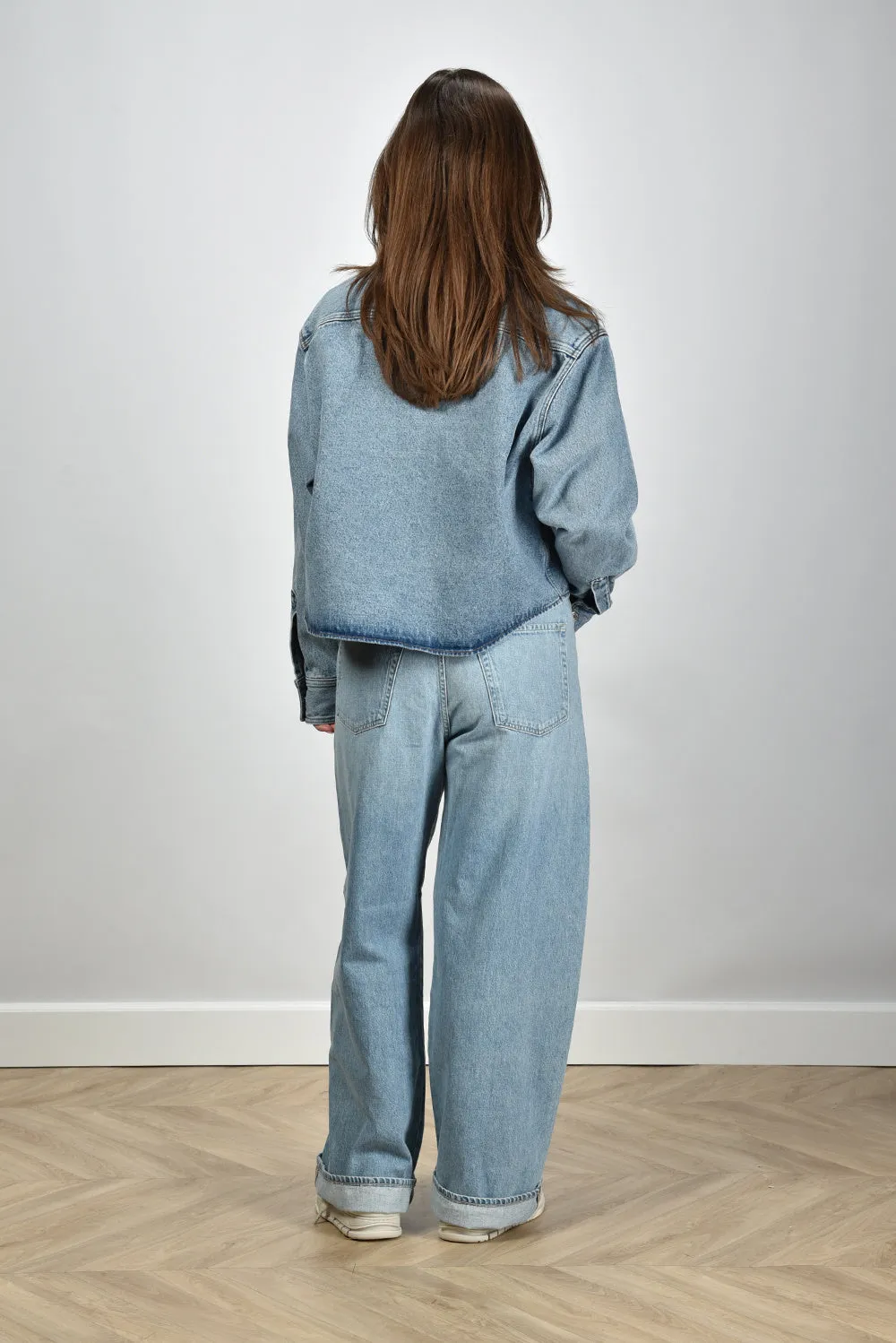Ami Paris blouse ADC Cropped FSH168.DE0046 used blue