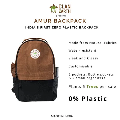 Amur Backpack - Daily Carry Office & Travel Canvas 15.6 inch Laptop Backpack /Daypack
