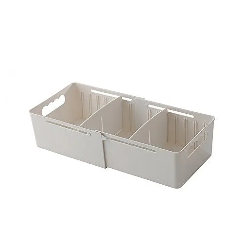 angel3292 Adjustable Cabinet Drawer Divider Sock Underwear Cosmetic Storage Organizer Box