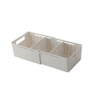 angel3292 Adjustable Cabinet Drawer Divider Sock Underwear Cosmetic Storage Organizer Box
