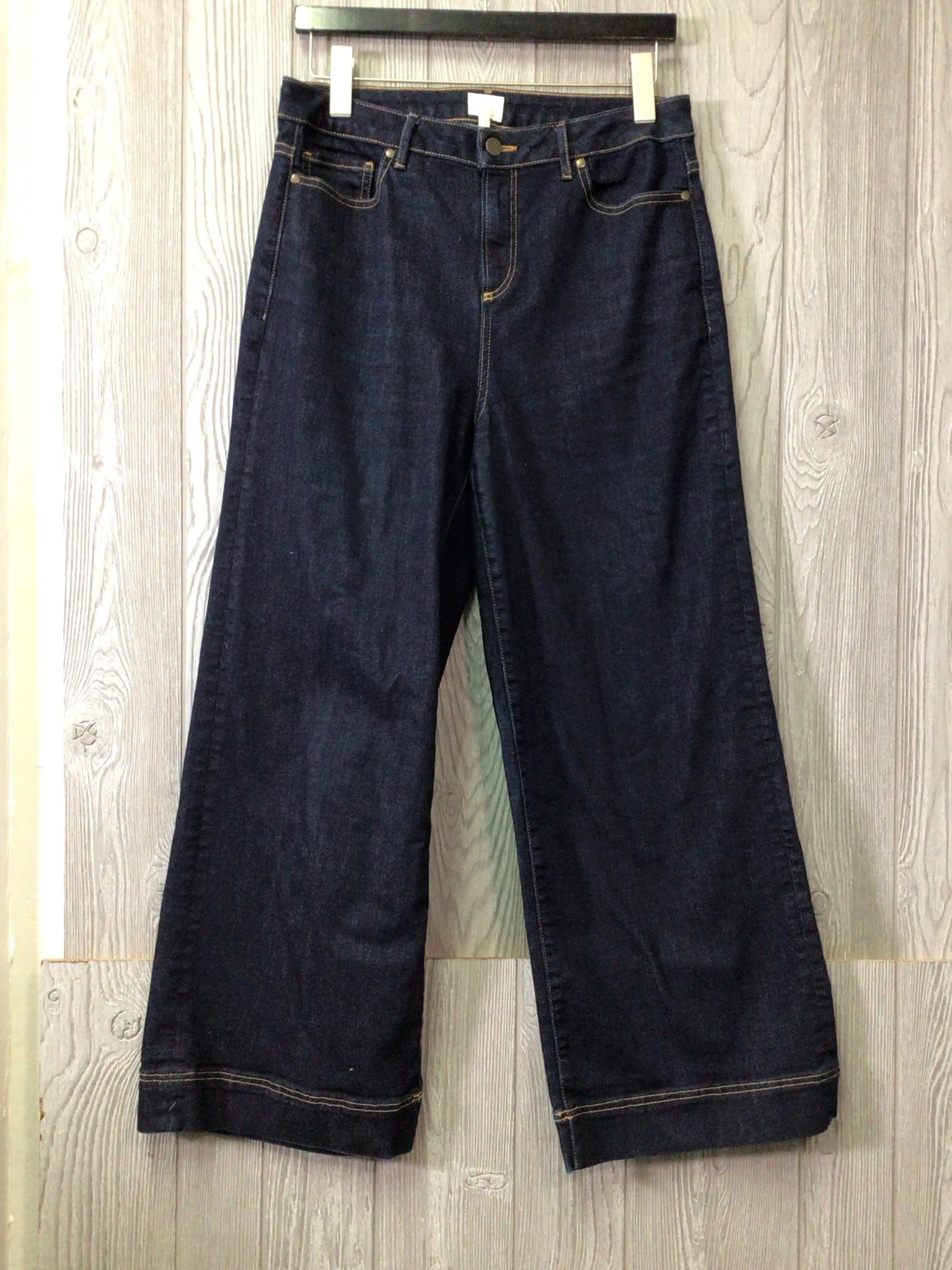 Ann Mashburn High-rise wide leg crop Jeans Size 29