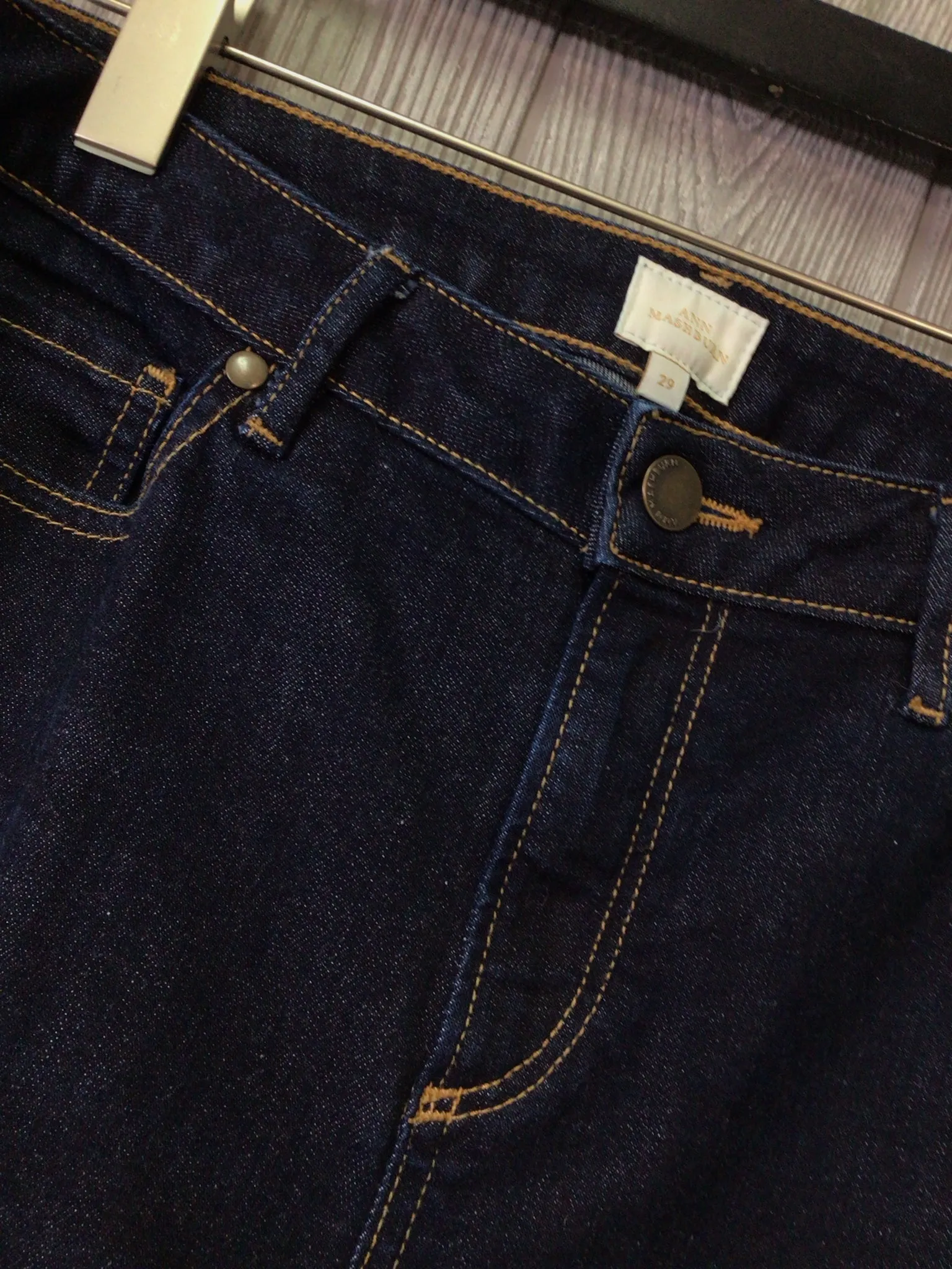 Ann Mashburn High-rise wide leg crop Jeans Size 29