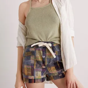 ANTHROPOLOGIE PILCRO HEIRLOOM TIE-DYE PLAID SHORTS