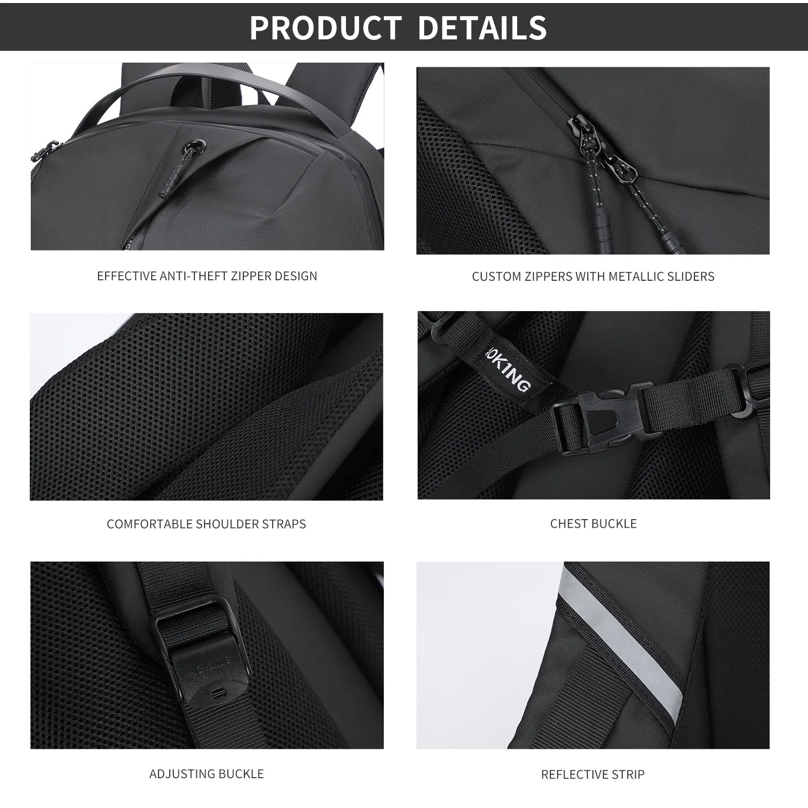 Aoking Waterproof Business Laptop Backpack SN4071
