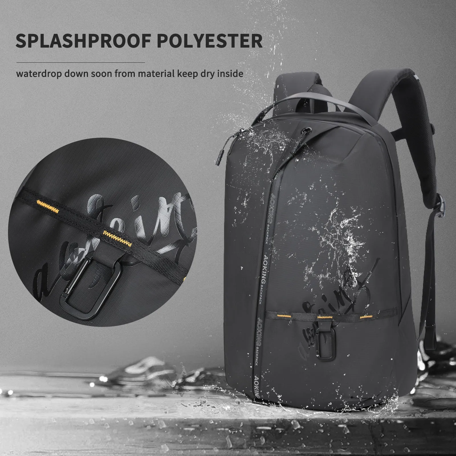 Aoking Waterproof Business Laptop Backpack SN4071