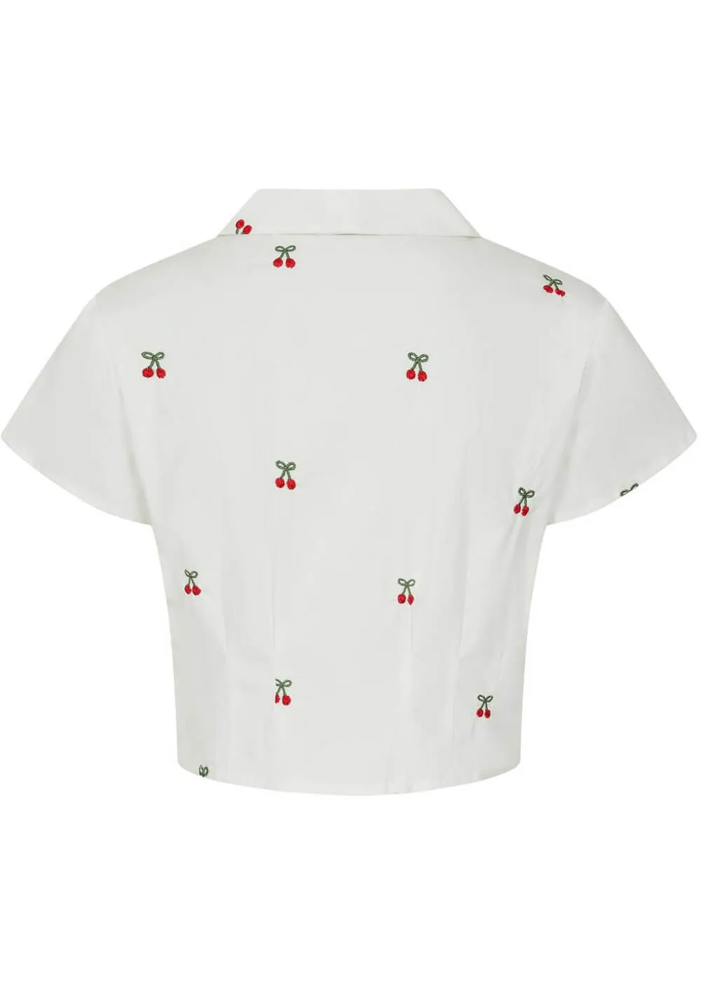 Banned Cherry Vibes Blouse White