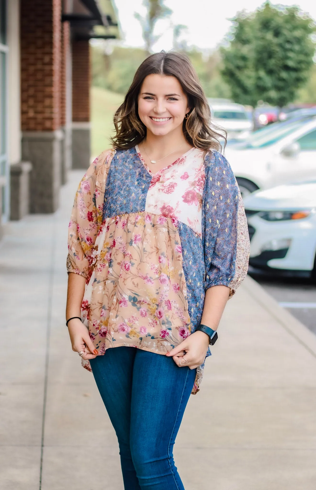 Batting an Eye Floral Blouse
