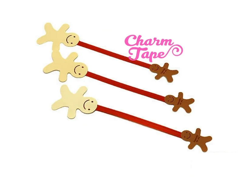Bear or Gingerbread Man Twist Ties / Birthday Party Favor Bags / Candy Cello Bags / Gift Wrap /(20 / 50 pieces)