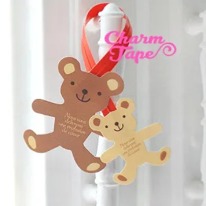 Bear or Gingerbread Man Twist Ties / Birthday Party Favor Bags / Candy Cello Bags / Gift Wrap /(20 / 50 pieces)