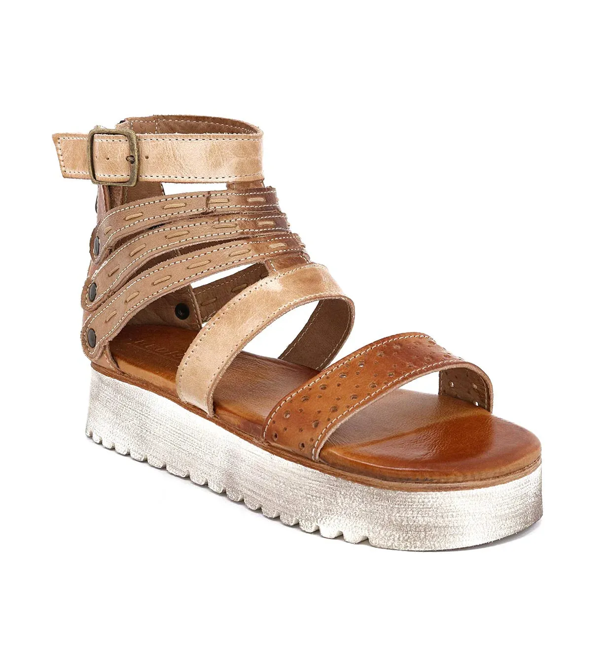 Bed Stu- Artemia Sandals Bone Mustard Tan Rustic