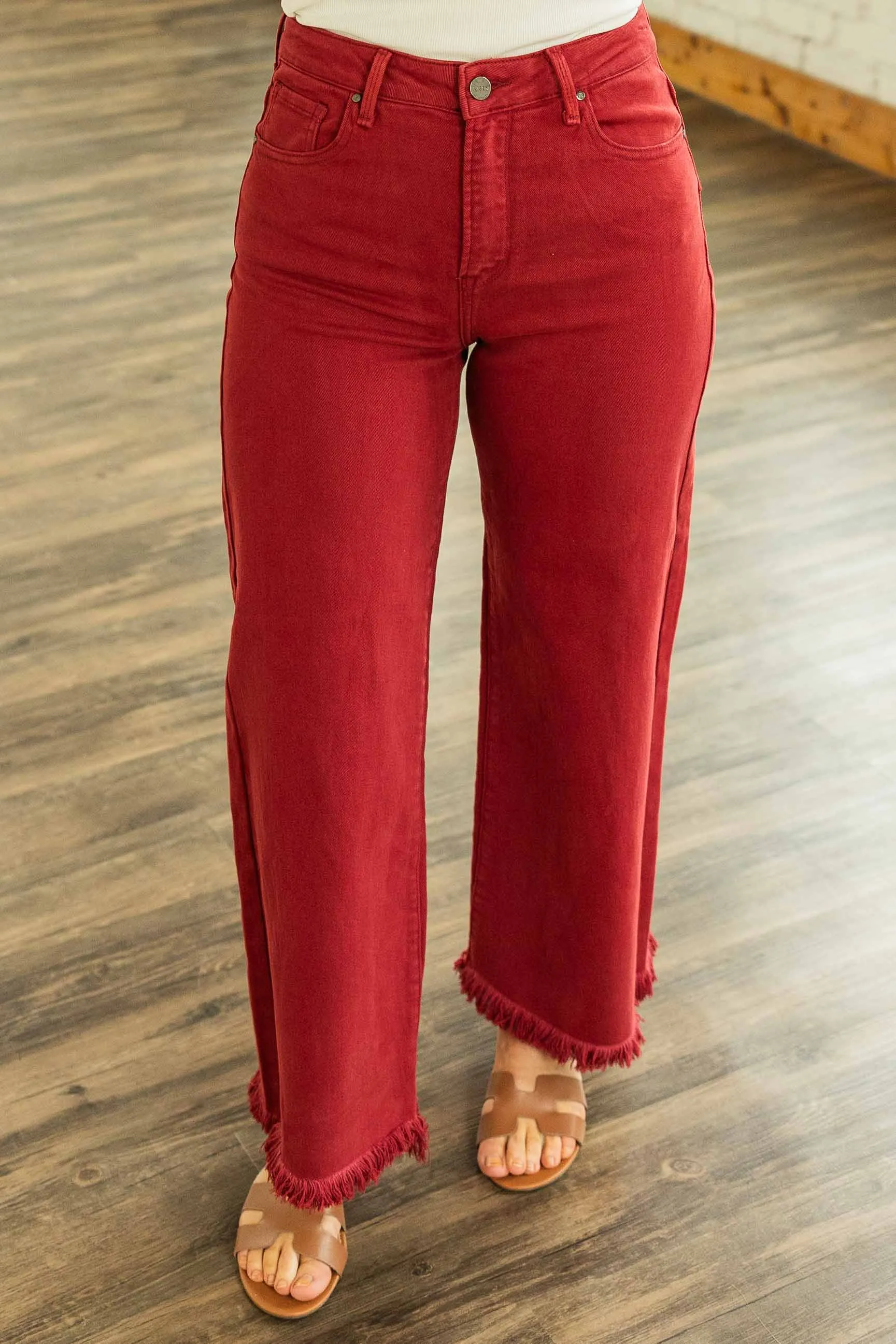BETHANY PLUS RISEN WIDE LEG CROPPED JEANS