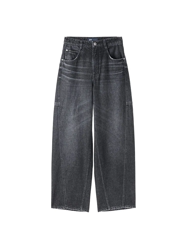 Black And Gray Wide Leg Pants
