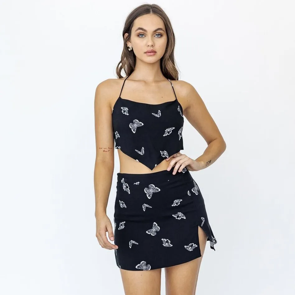 Black Butterfly Skirt