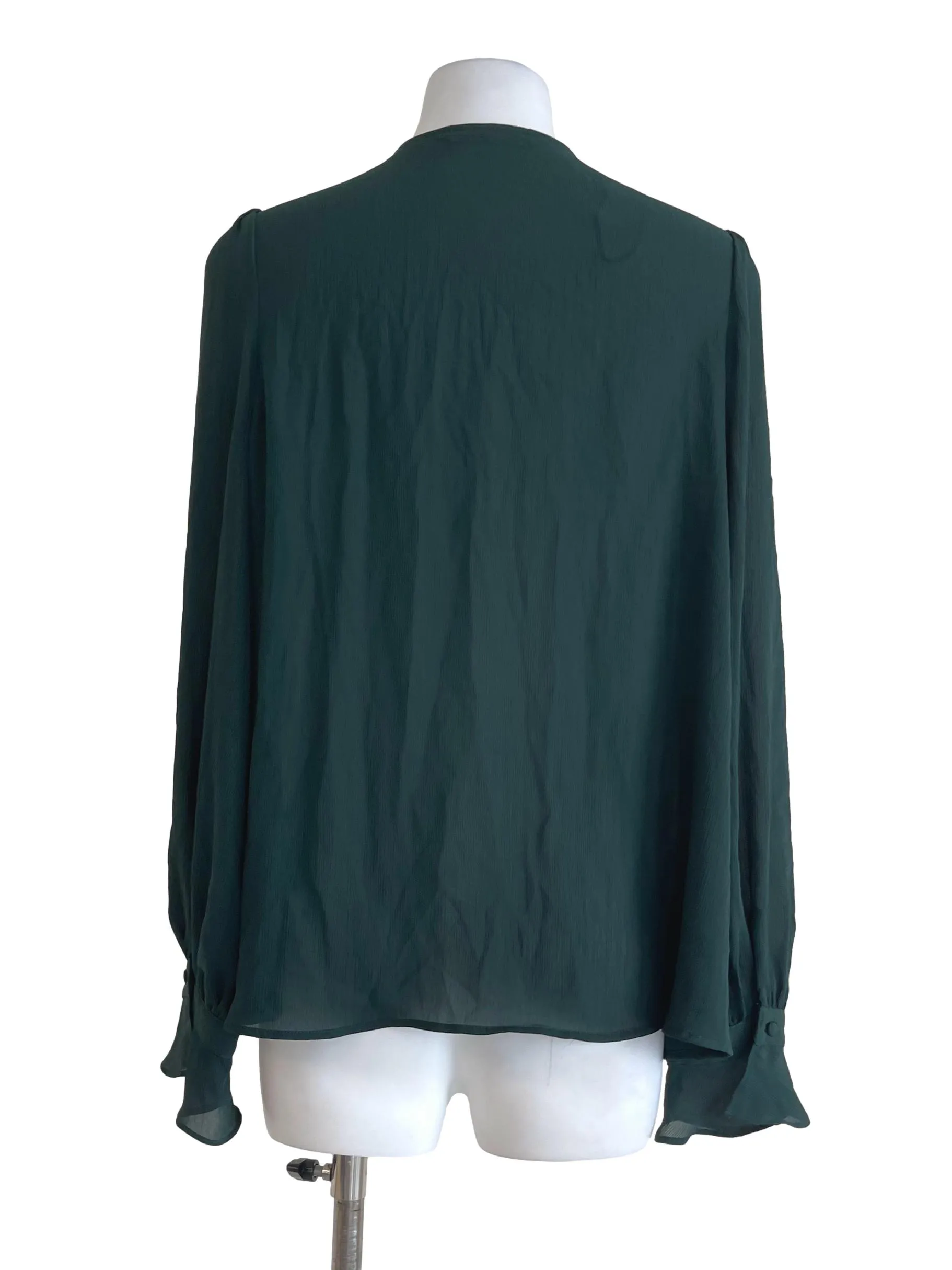 Black Button Cropped Top