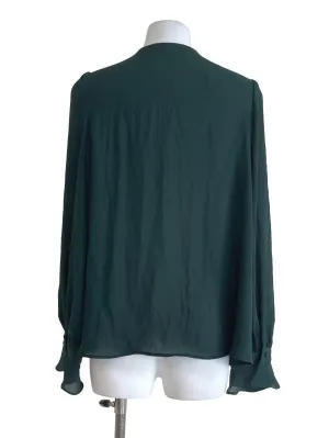 Black Button Cropped Top