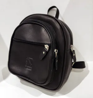 Black Leather Rucksack