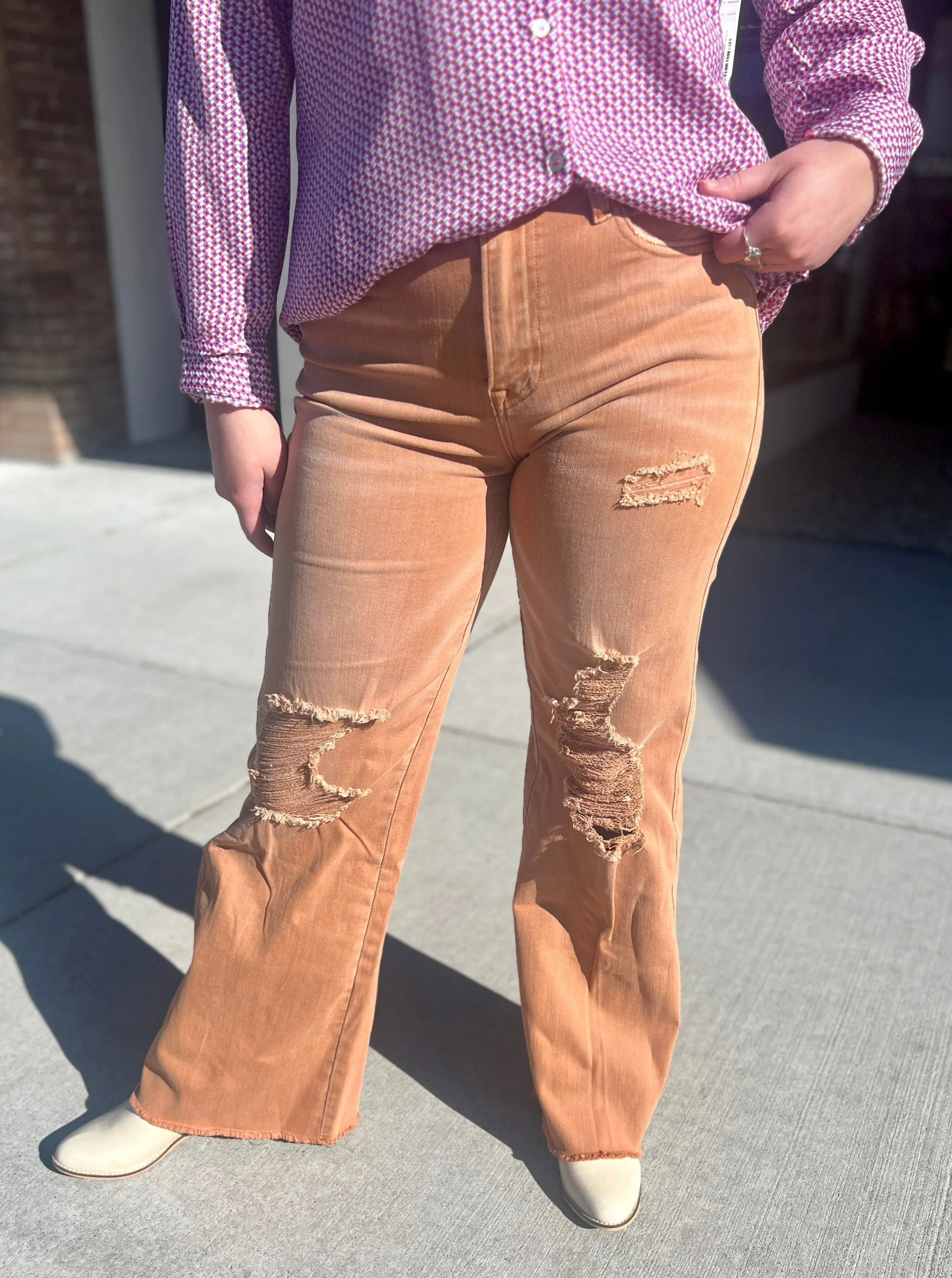 Blakeley Distressed Colored Jeans w Stretch w 32" Inseam