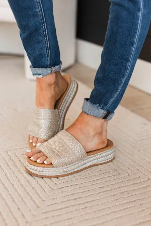 Blowfish Marshlo-B Rope Sandals- Silver Jute