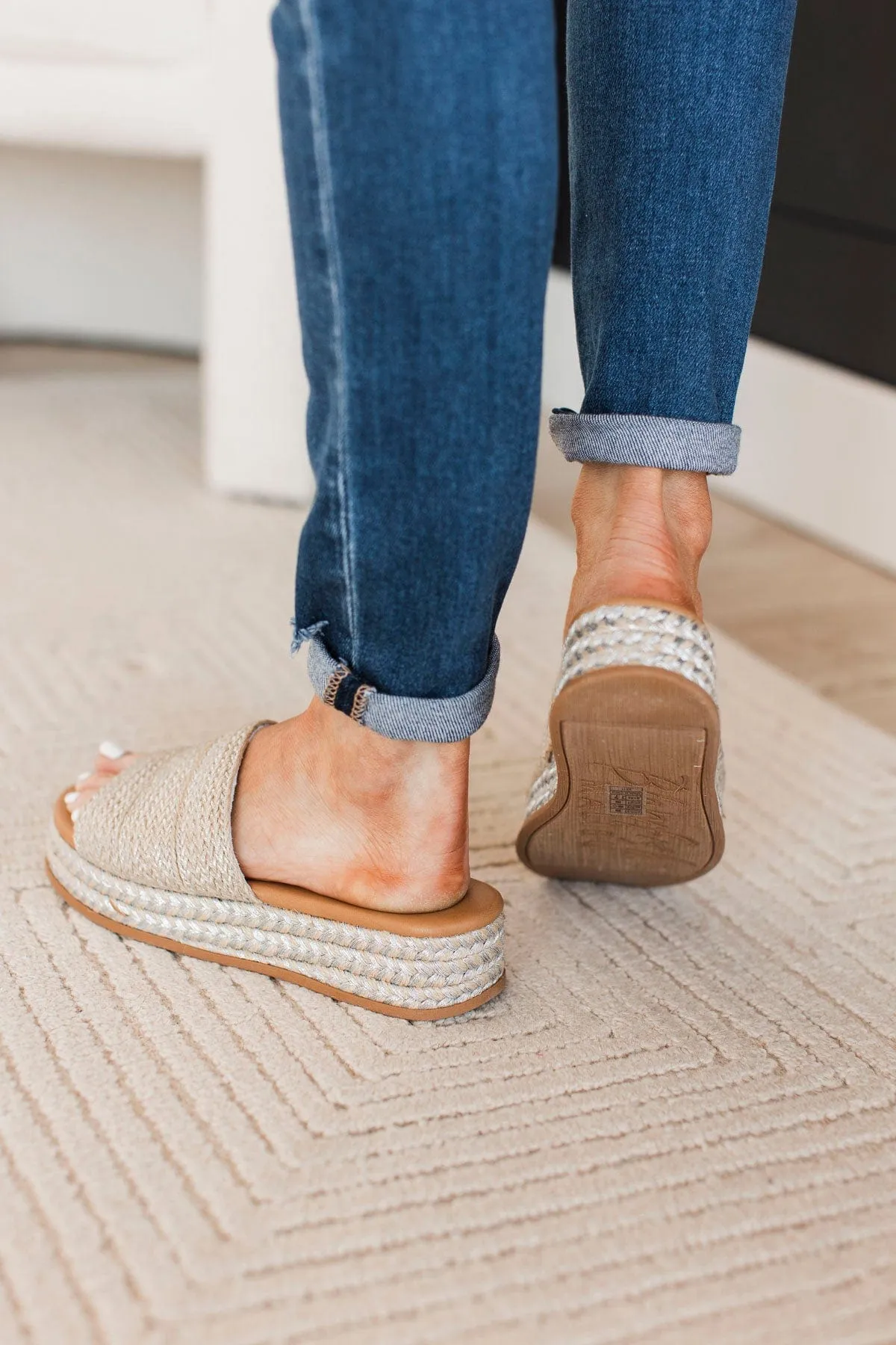 Blowfish Marshlo-B Rope Sandals- Silver Jute