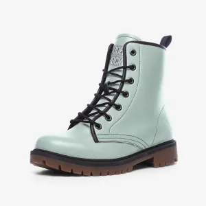Blue Baby Pastel Vegan Leather Unisex Boots
