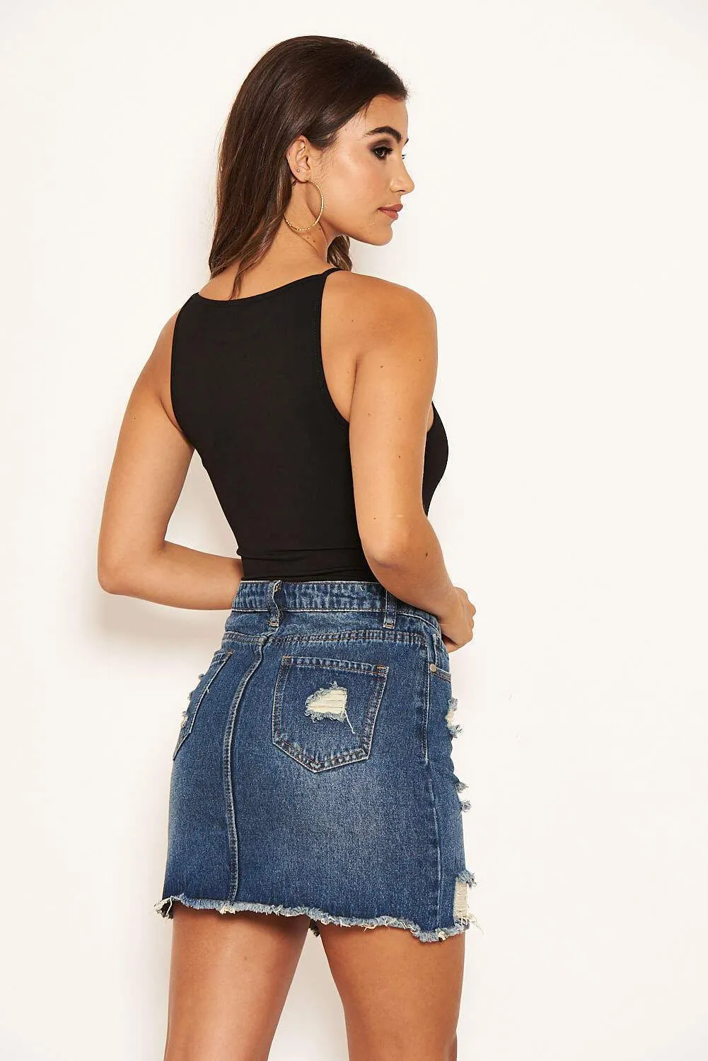 Blue Denim Skirt