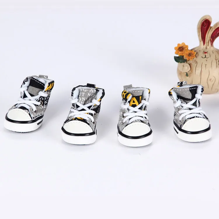 Breathable Dog Sneakers Go Out In Summer To Protect The Soles Of The Dog'S Feet To Prevent Burns And Easy To Clean