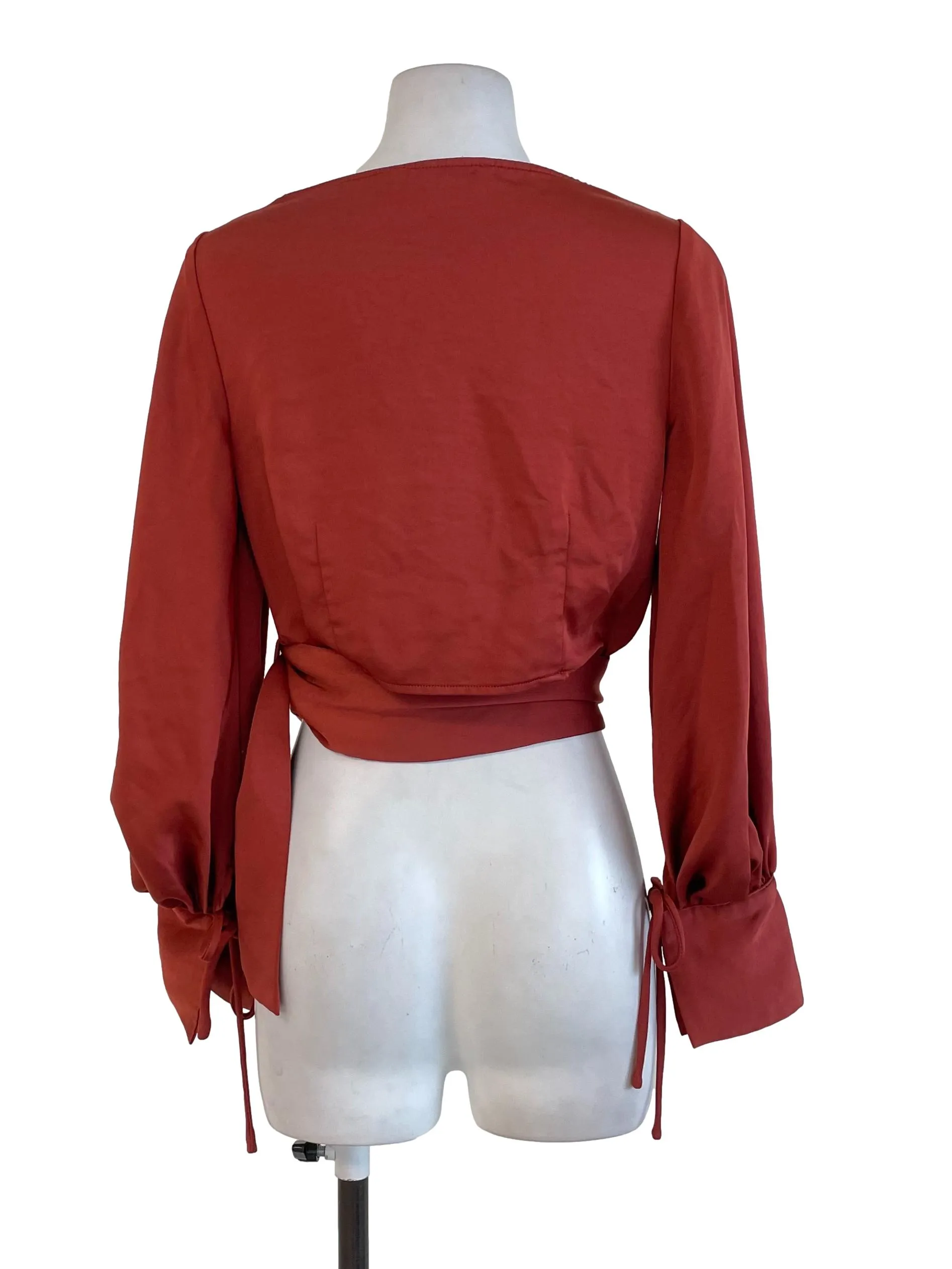 Brick Orange Wrap Top LB