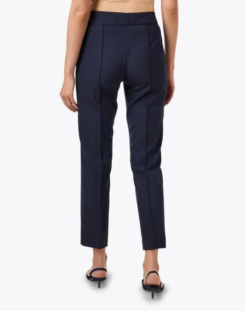 Briley Navy Twill Cropped Pant