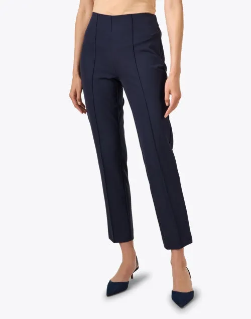 Briley Navy Twill Cropped Pant