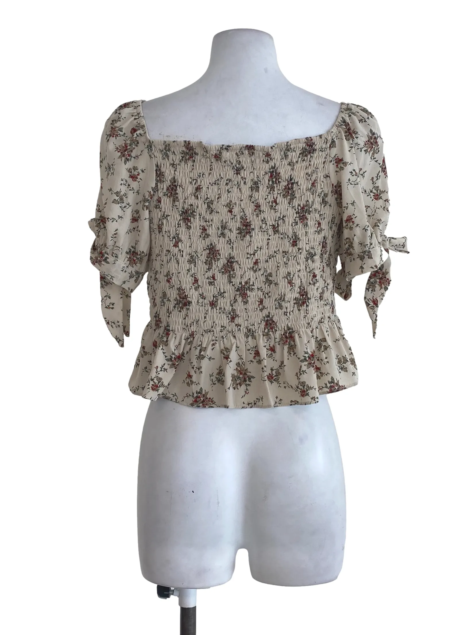 Brown Floral Top