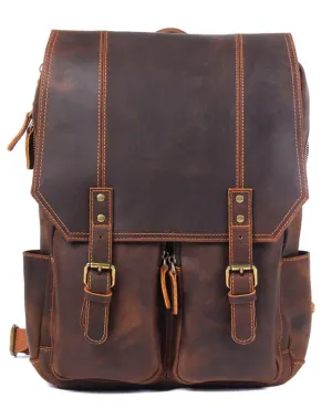 Brown Leather Rucksack | Carlsbad Caverns