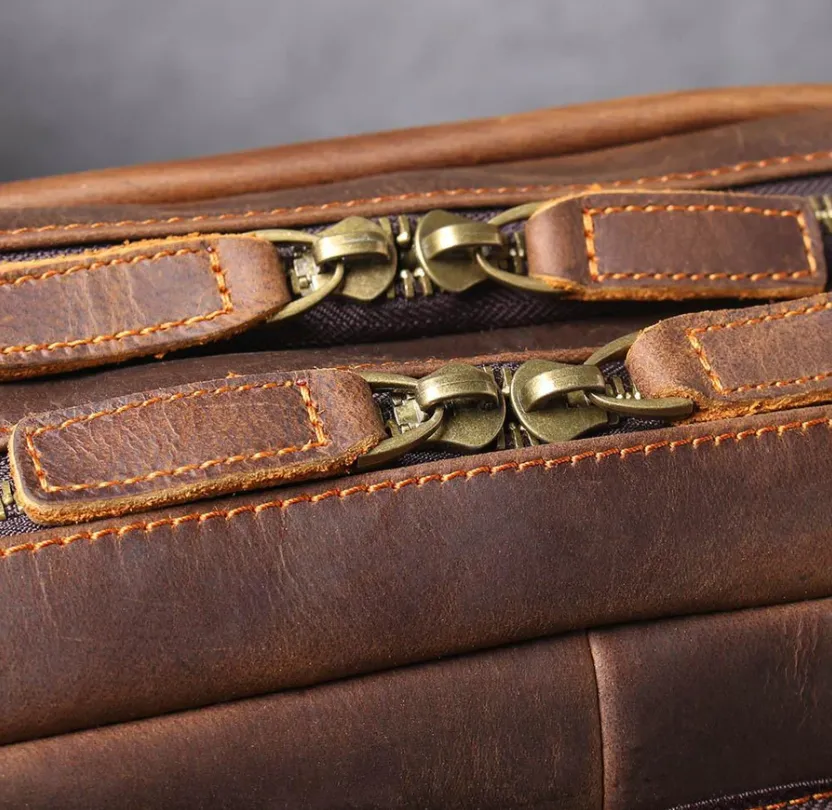 Brown Leather Rucksack | Carlsbad Caverns