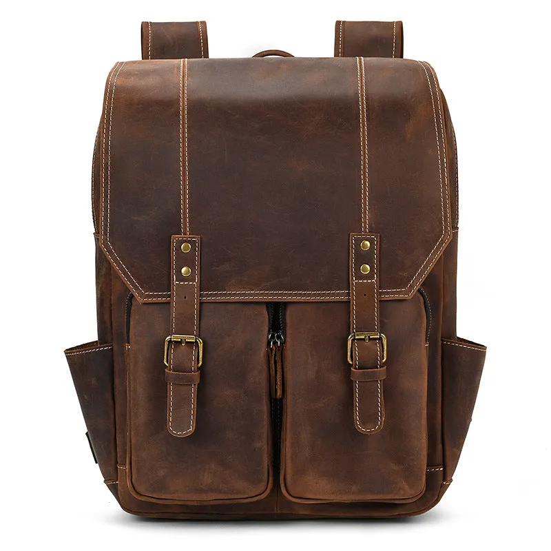 Brown Leather Rucksack | Carlsbad Caverns
