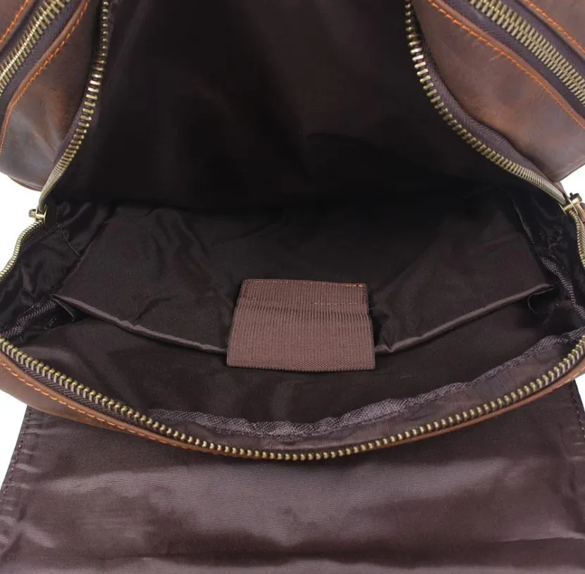 Brown Leather Rucksack | Carlsbad Caverns